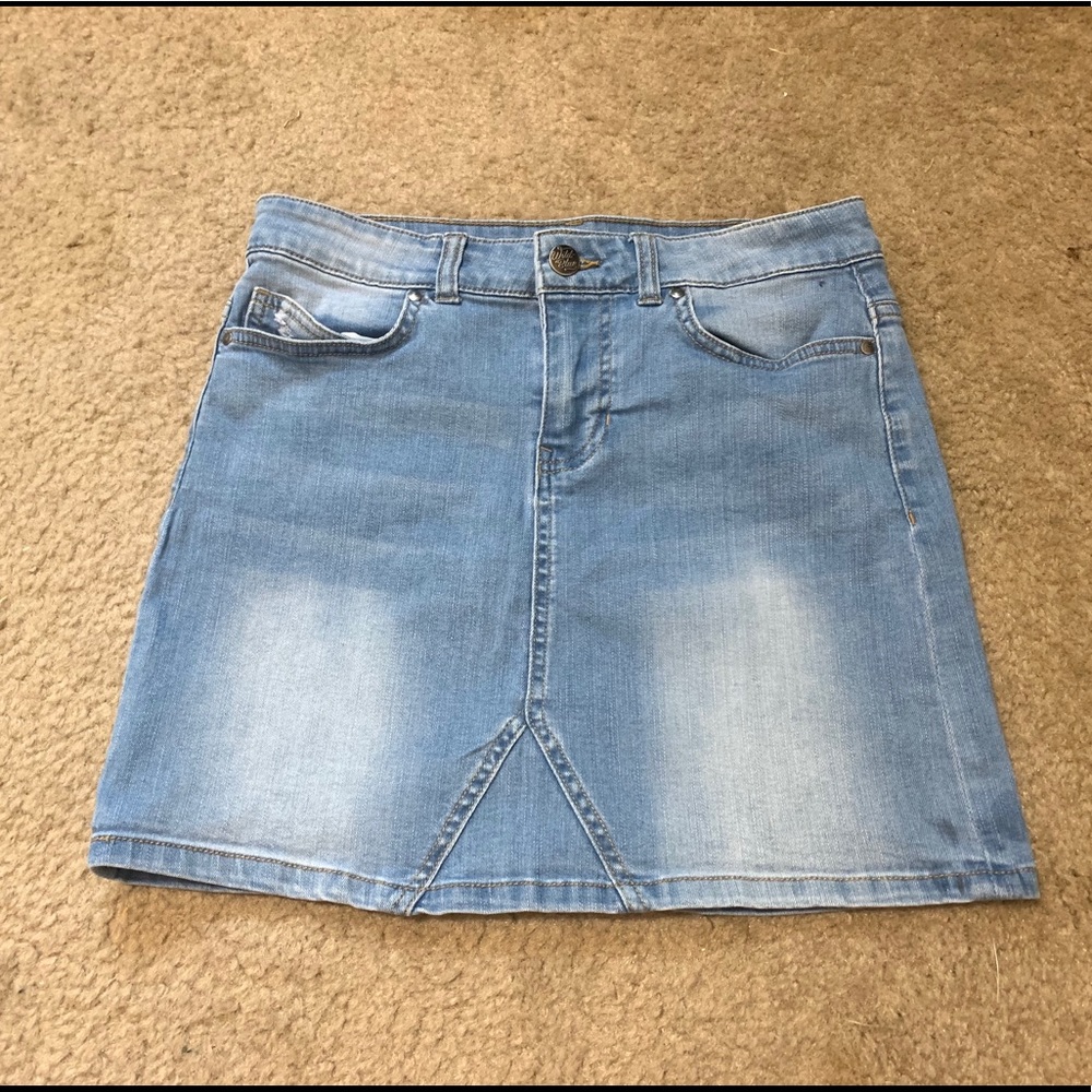 Jean Skirt- Wild-Blue